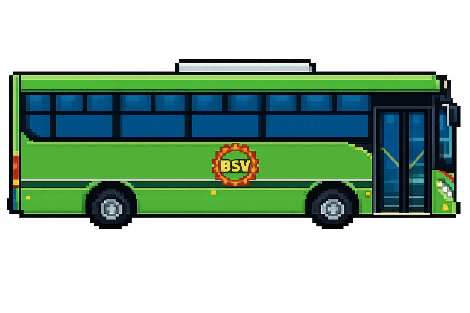 Colectivo pixel art de BSV Logísticas SAS — Colectucus, transporte de Tucumán