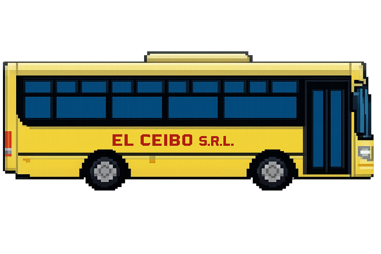 Colectivo pixel art de El Ceibo SRL — Colectucus, transporte de Tucumán