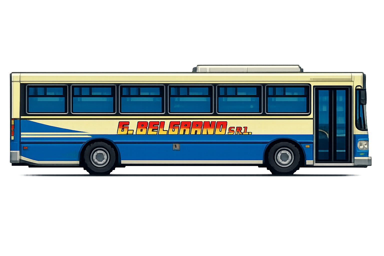 Colectivo pixel art de General Belgrano SRL — Colectucus, transporte de Tucumán