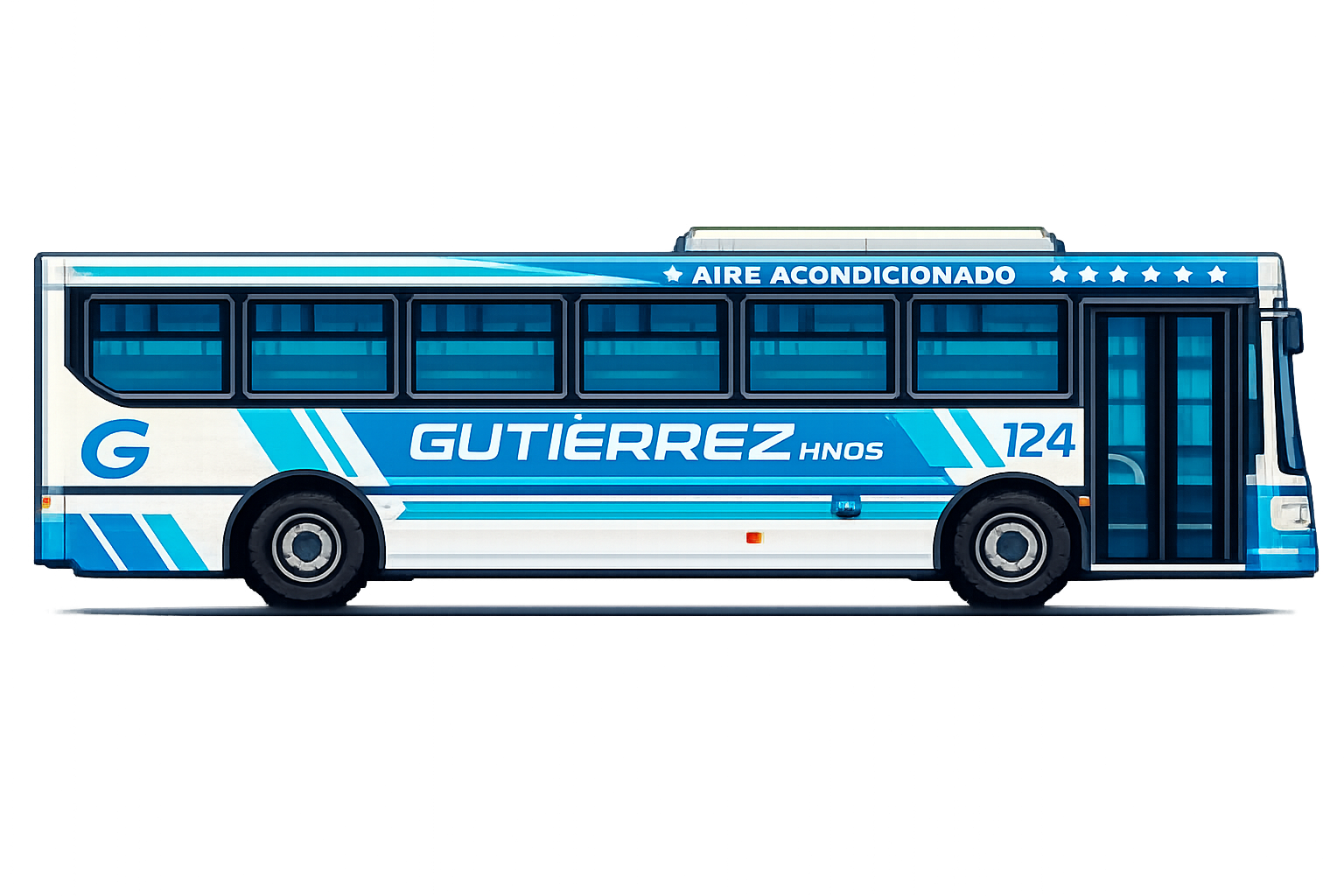 Colectivo pixel art de Gutiérrez Hermanos SRL — Colectucus, transporte de Tucumán