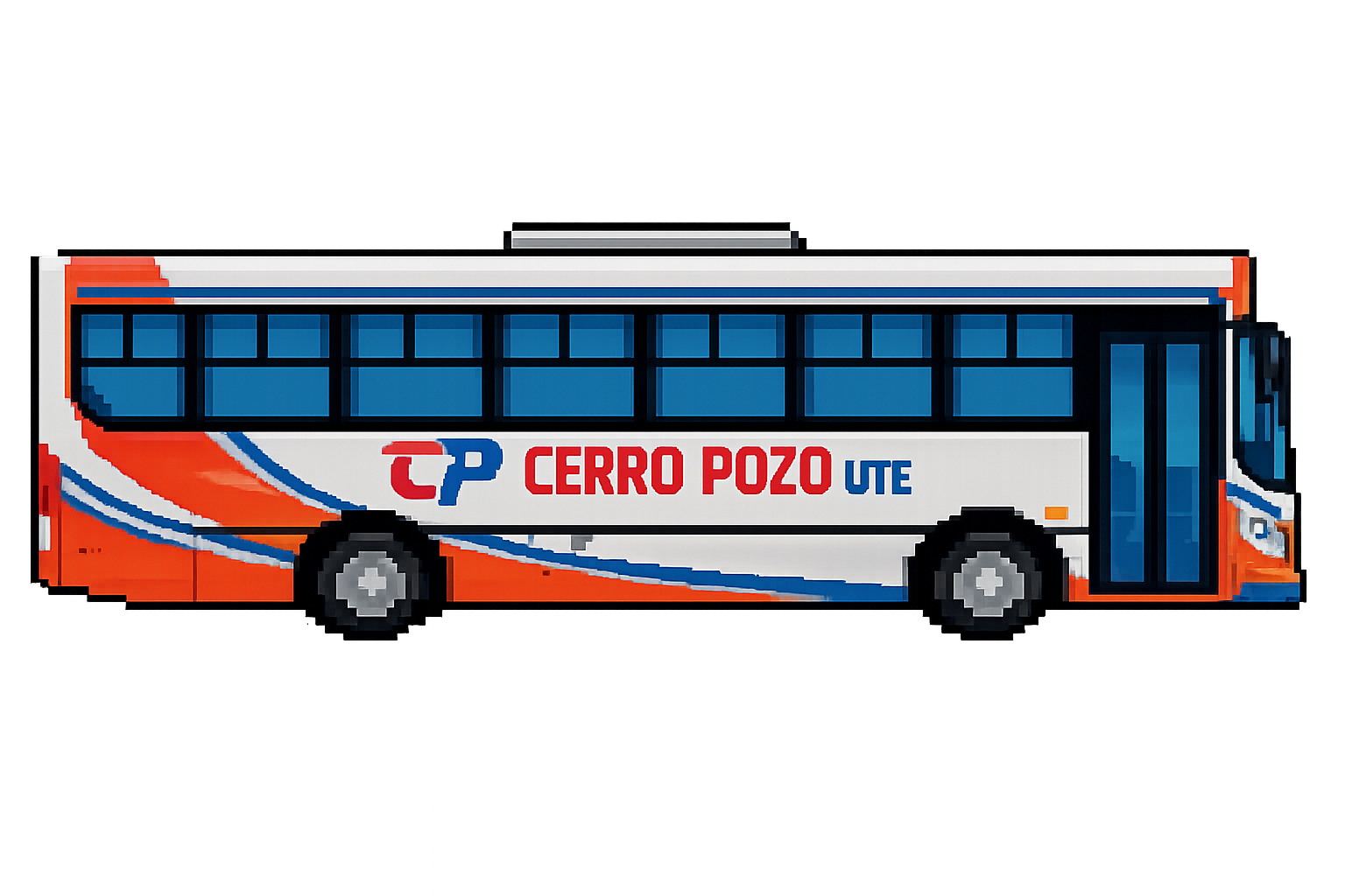 Colectivo pixel art de Illages SRL — Colectucus, transporte de Tucumán