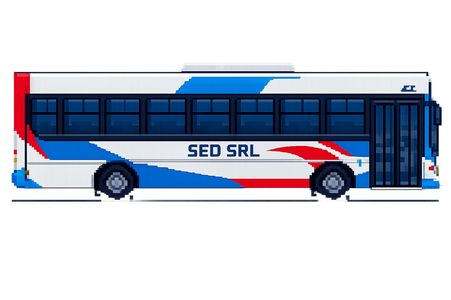Colectivo pixel art de S.E.D SRL — Colectucus, transporte de Tucumán